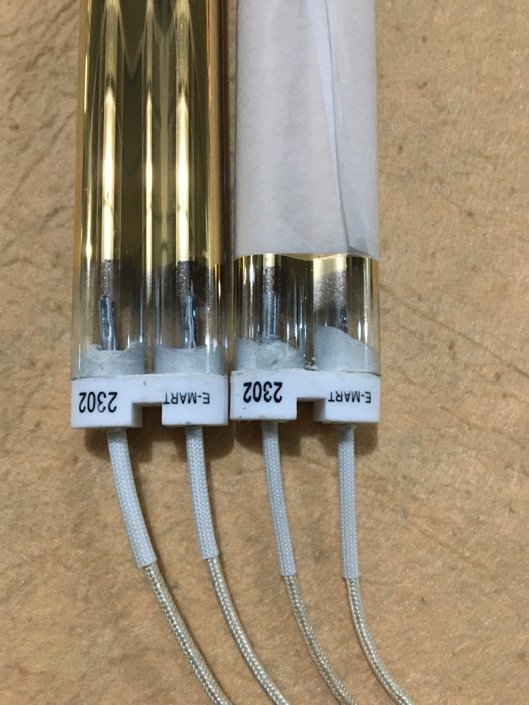 900w 870mm 220v halogen infrared lamp