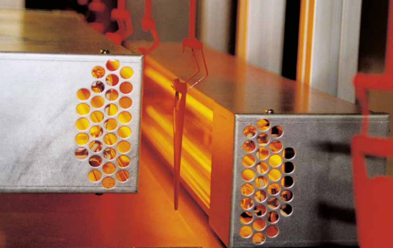 Emergency stop for industrial heater
